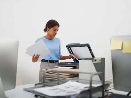 copier in use