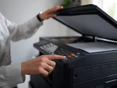 office copy machine in use